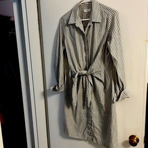 Women’s Calvin Klein collared, long-sleeve dress.